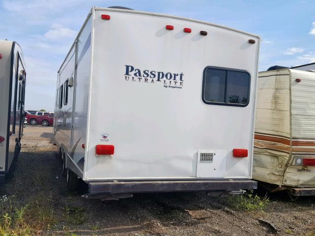 4YDT2452486412419 - 2008 KEYSTONE PASSPORT WHITE photo 3