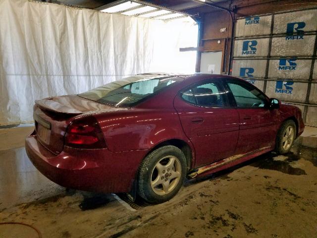 2G2WS522551184383 - 2005 PONTIAC GRAND PRIX MAROON photo 4