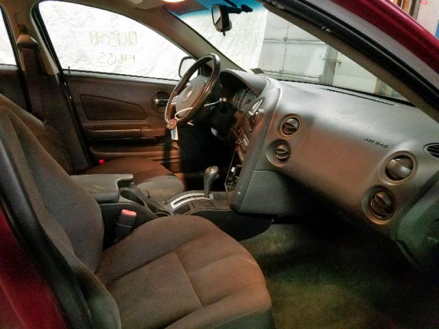 2G2WS522551184383 - 2005 PONTIAC GRAND PRIX MAROON photo 5