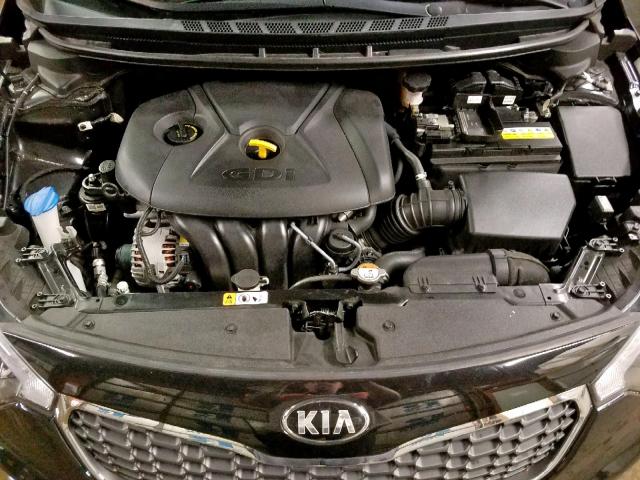 KNAFX4A88F5425413 - 2015 KIA FORTE EX BLACK photo 7