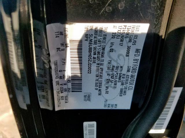 5LMEU88H05ZJ23022 - 2005 LINCOLN AVIATOR Qara foto 10