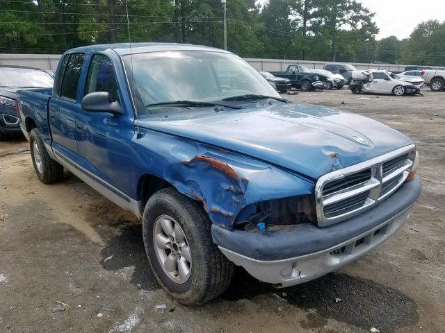 1D7HL48X93S314005 - 2003 DODGE DAKOTA QUA BLUE photo 1