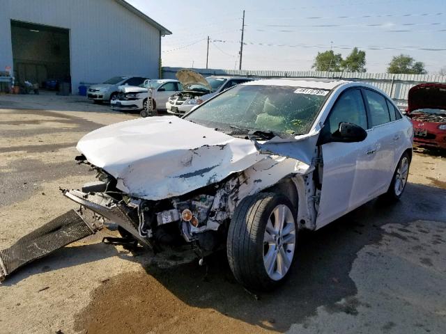 1G1PH5S91B7294740 - 2011 CHEVROLET CRUZE LTZ WHITE photo 2