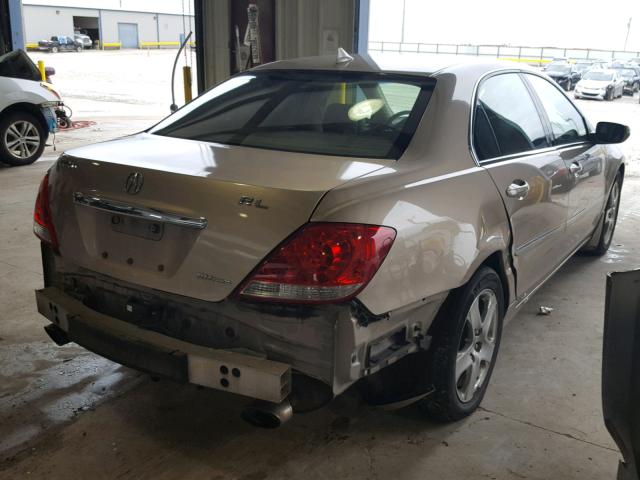 JH4KB16536C008160 - 2006 ACURA RL GOLD photo 4