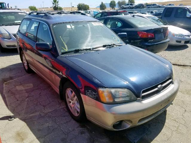 4S3BH665927610528 - 2002 SUBARU LEGACY OUT BLUE photo 1