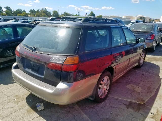 4S3BH665927610528 - 2002 SUBARU LEGACY OUT BLUE photo 4