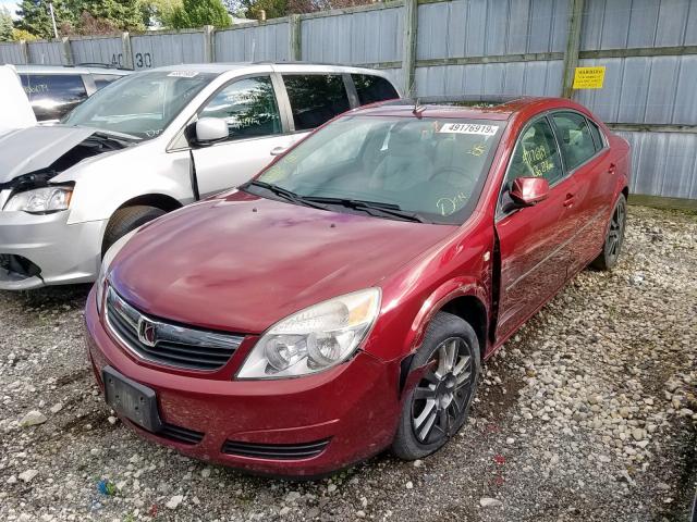 1G8ZS57N88F142115 - 2008 SATURN AURA XE BURGUNDY photo 2