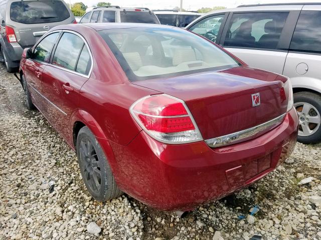 1G8ZS57N88F142115 - 2008 SATURN AURA XE BURGUNDY photo 3