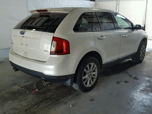 2FMDK3JC2BBB06050 - 2011 FORD EDGE SEL WHITE photo 4