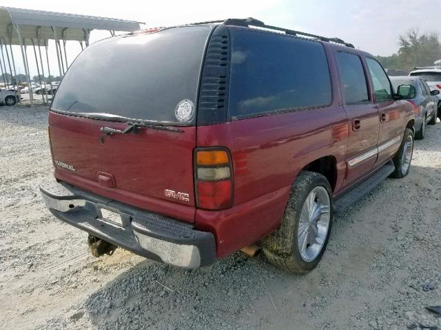 1GKEC16Z05J208555 - 2005 GMC YUKON XL C MAROON photo 4