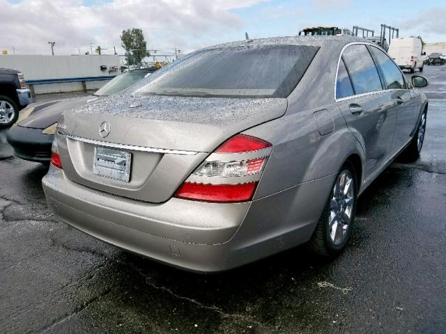 WDDNG71X07A054107 - 2007 MERCEDES-BENZ S 550 BROWN photo 4