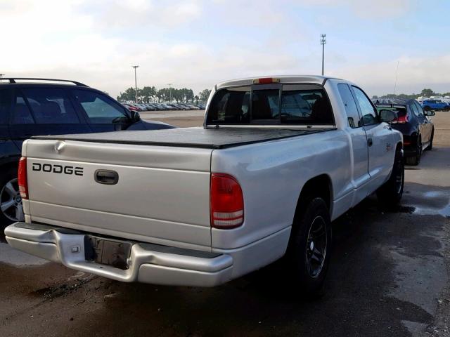 1B7GL22X31S292194 - 2001 DODGE DAKOTA SILVER photo 4