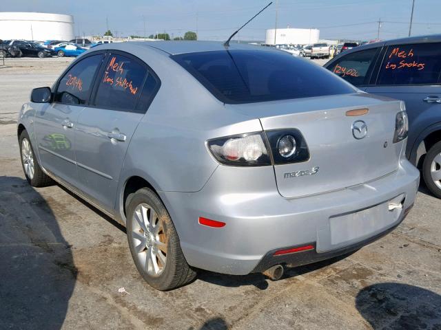 JM1BK123871627484 - 2007 MAZDA 3 S SILVER photo 3