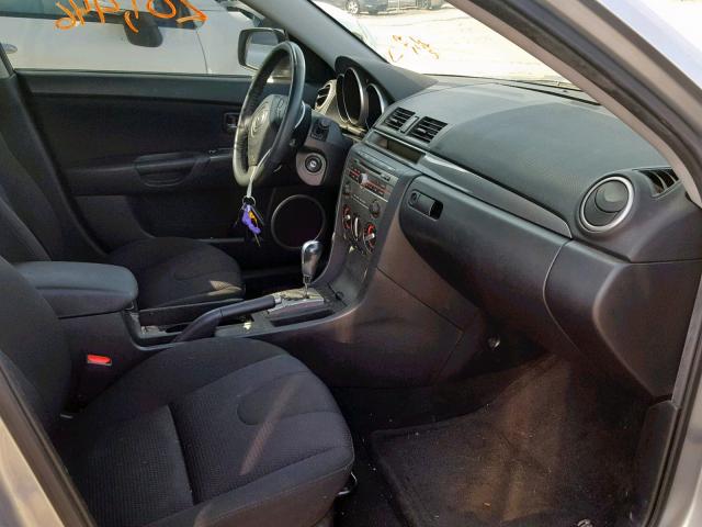 JM1BK123871627484 - 2007 MAZDA 3 S SILVER photo 5