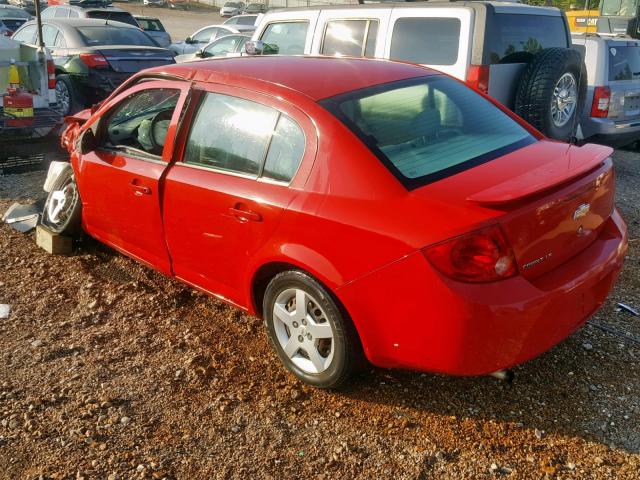 1G1AK55F477407869 - 2007 CHEVROLET COBALT LS RED photo 3