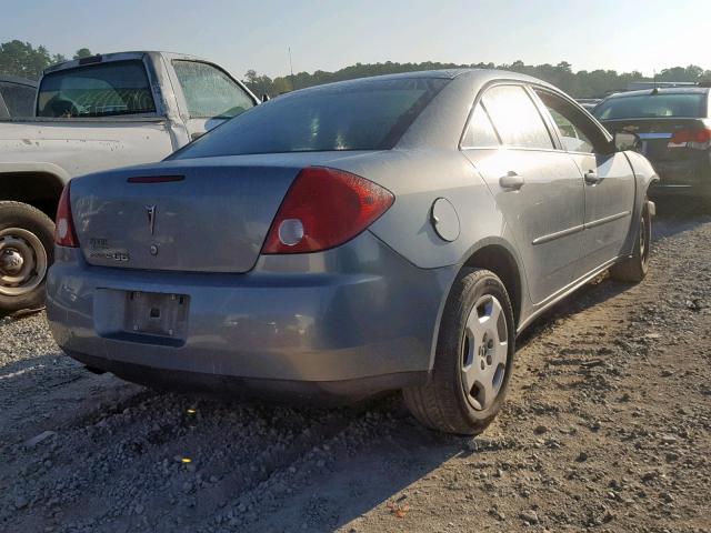 1G2ZF58BX74240317 - 2007 PONTIAC G6 VALUE L BLUE photo 4