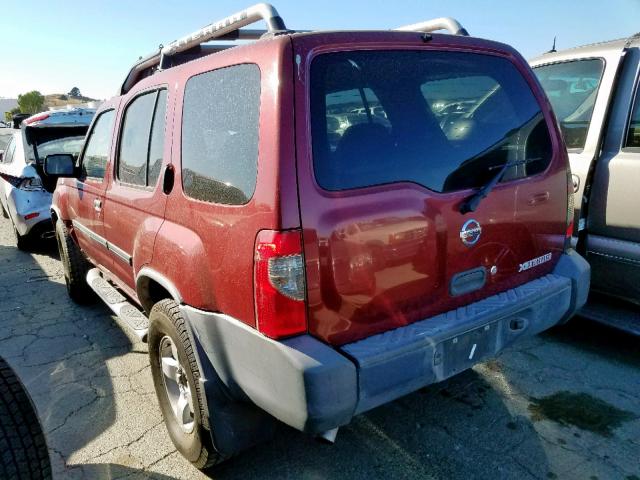 5N1ED28T04C607522 - 2004 NISSAN XTERRA XE RED photo 3