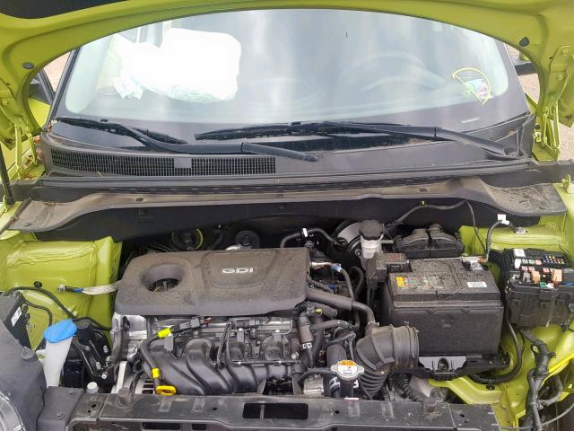 KNDJN2A28K7914296 - 2019 KIA SOUL GREEN photo 7