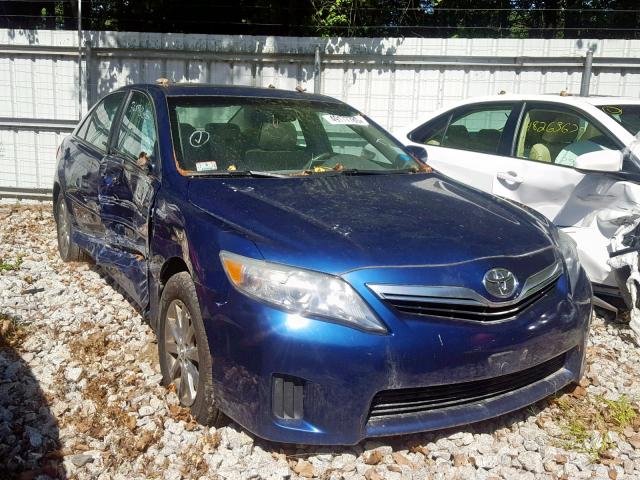 4T1BB3EK8AU123999 - 2010 TOYOTA CAMRY HYBR BLUE photo 1