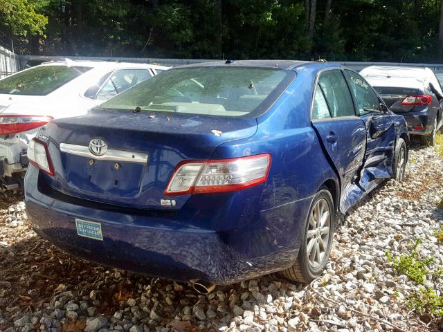 4T1BB3EK8AU123999 - 2010 TOYOTA CAMRY HYBR BLUE photo 4