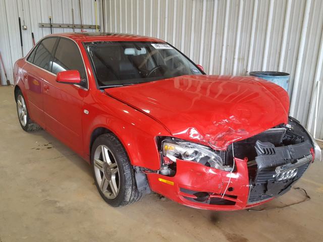 WAUAF78E36A025356 - 2006 AUDI A4 2 RED photo 1