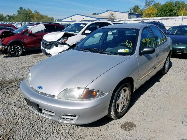 1G1JC524227174163 - 2002 CHEVROLET CAVALIER B SILVER photo 2