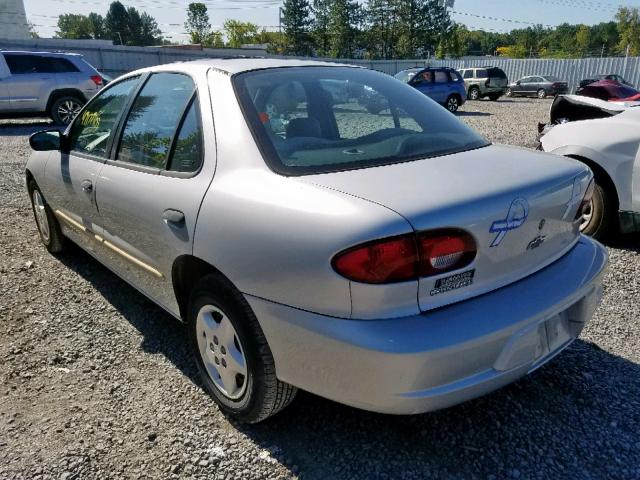 1G1JC524227174163 - 2002 CHEVROLET CAVALIER B SILVER photo 3