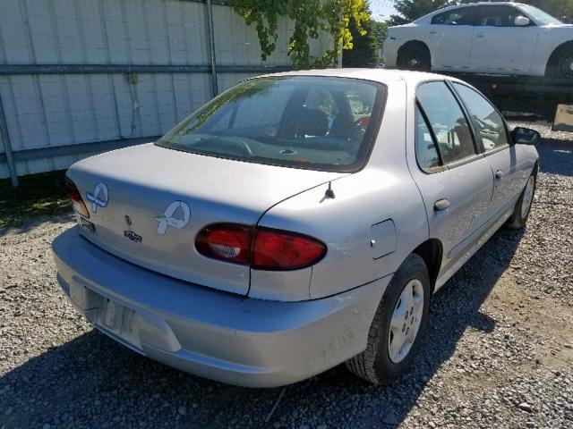 1G1JC524227174163 - 2002 CHEVROLET CAVALIER B SILVER photo 4