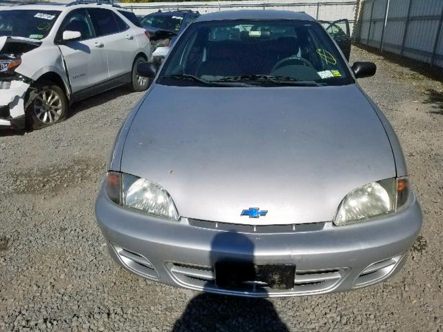 1G1JC524227174163 - 2002 CHEVROLET CAVALIER B SILVER photo 9