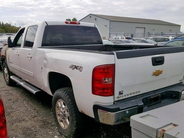 1GC1KYE86DF132078 - 2013 CHEVROLET SILVERADO WHITE photo 3