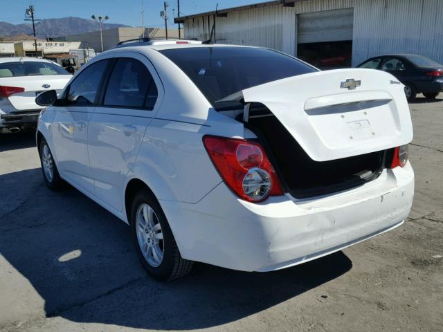 1G1JB5SH1C4174535 - 2012 CHEVROLET SONIC LS 白色 照片 3