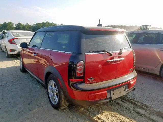 WMWZF3C53ET492587 - 2014 MINI COOPER CLU RED photo 3