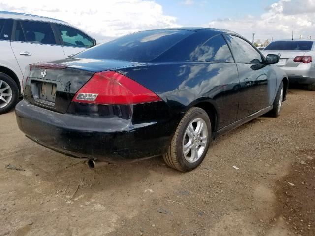 1HGCM72376A011387 - 2006 HONDA ACCORD LX BLACK photo 4