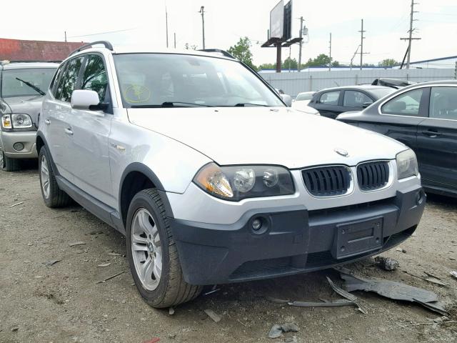 WBXPA93414WC34459 - 2004 BMW X3 3.0I SILVER photo 1