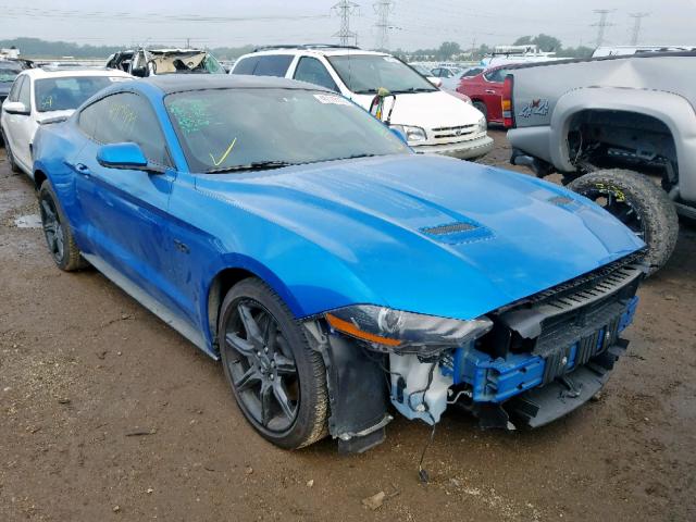 1FA6P8CF4K5117564 - 2019 FORD MUSTANG GT BLUE photo 1