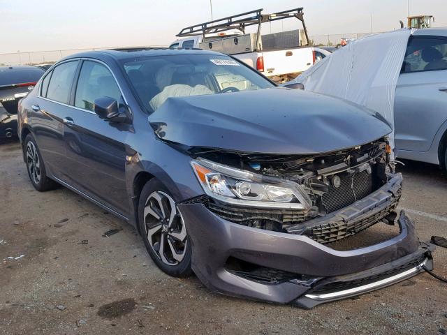 1HGCR2F84GA132938 - 2016 HONDA ACCORD EXL GRAY photo 1