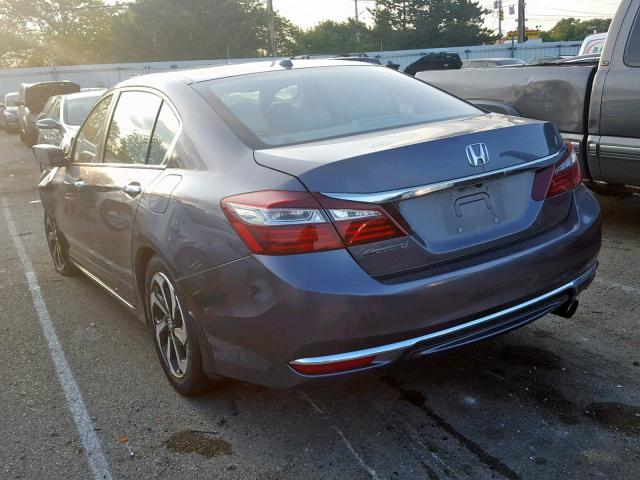 1HGCR2F84GA132938 - 2016 HONDA ACCORD EXL GRAY photo 3