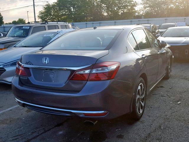 1HGCR2F84GA132938 - 2016 HONDA ACCORD EXL GRAY photo 4