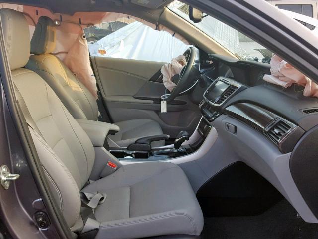 1HGCR2F84GA132938 - 2016 HONDA ACCORD EXL GRAY photo 5