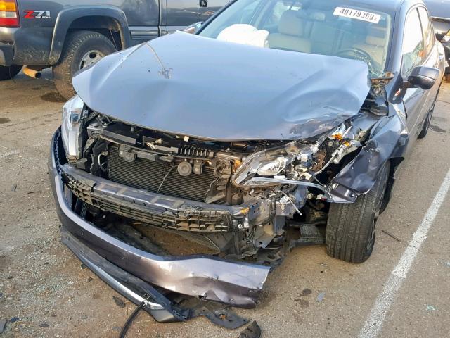 1HGCR2F84GA132938 - 2016 HONDA ACCORD EXL GRAY photo 9