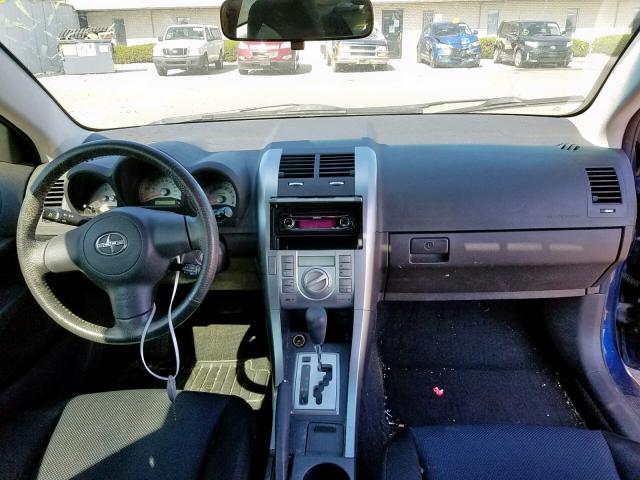 JTKDE177150016302 - 2005 TOYOTA SCION TC ლურჯი ფოტო 9