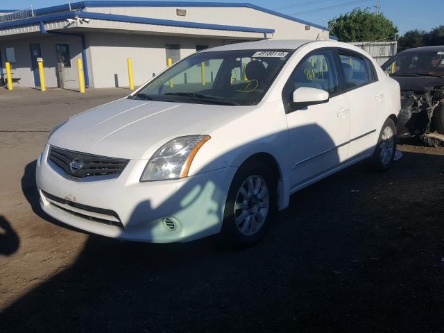 3N1AB6AP6BL634841 - 2011 NISSAN SENTRA 2.0 WHITE photo 2