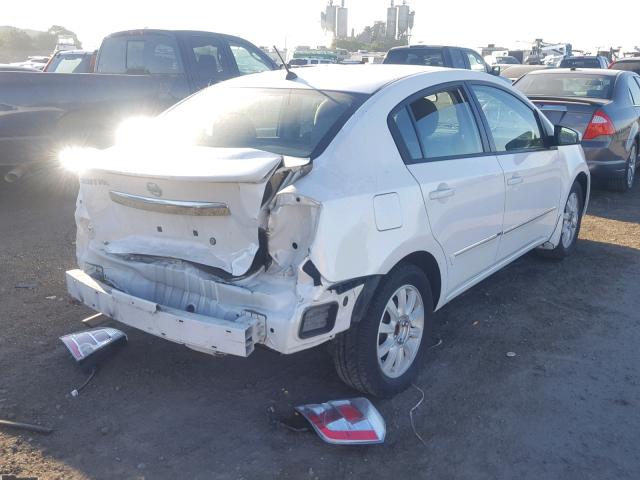 3N1AB6AP6BL634841 - 2011 NISSAN SENTRA 2.0 WHITE photo 4