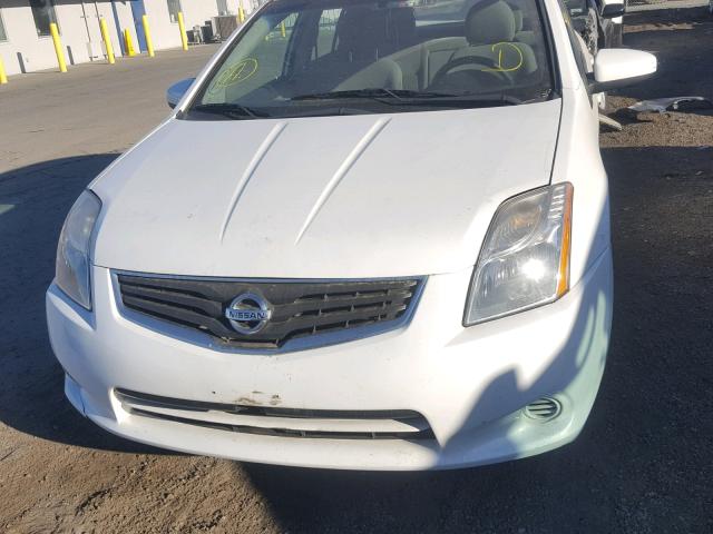 3N1AB6AP6BL634841 - 2011 NISSAN SENTRA 2.0 WHITE photo 9