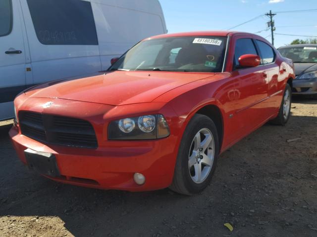 2B3CA3CVXAH287512 - 2010 DODGE CHARGER SX RED photo 2