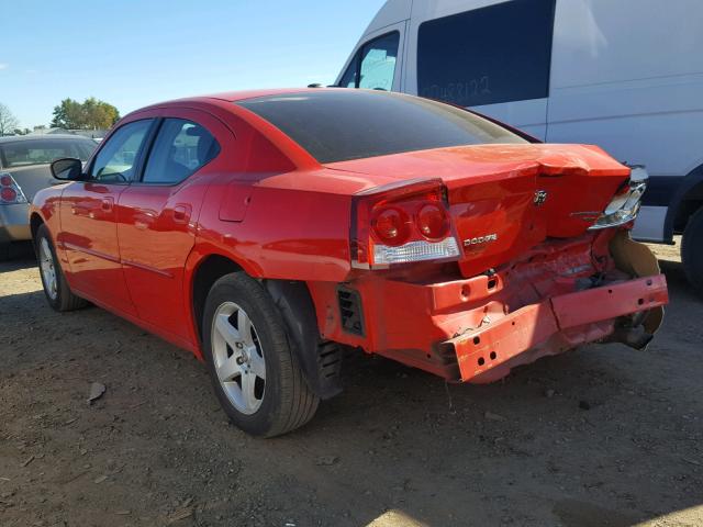 2B3CA3CVXAH287512 - 2010 DODGE CHARGER SX RED photo 3