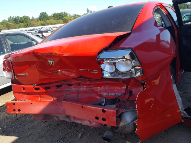 2B3CA3CVXAH287512 - 2010 DODGE CHARGER SX RED photo 9