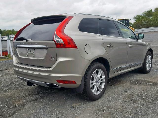 YV4612RK9G2813453 - 2016 VOLVO XC60 T5 BEIGE photo 4