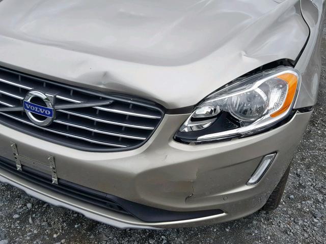 YV4612RK9G2813453 - 2016 VOLVO XC60 T5 BEIGE photo 9