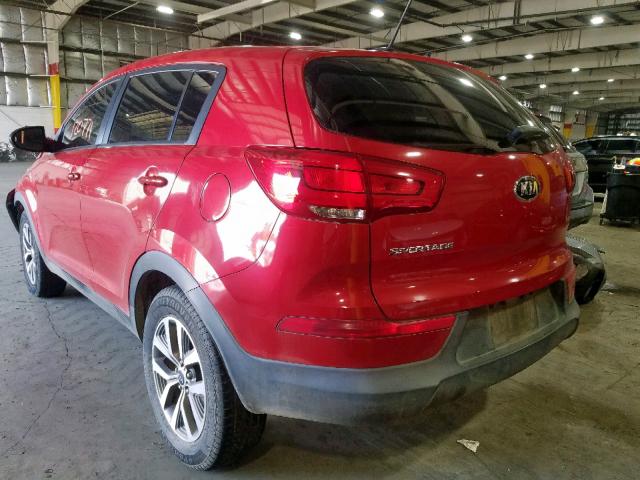 KNDPB3AC1E7559560 - 2014 KIA SPORTAGE B RED photo 3